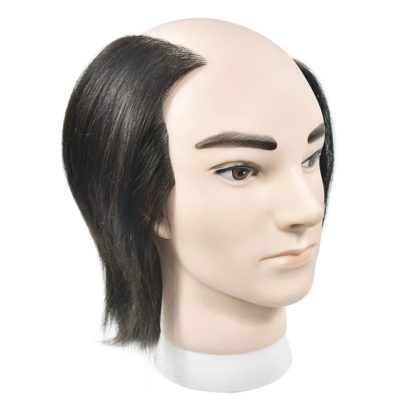 Мужская голова манекен 100% реальные человеческие волосы искусственная модель для