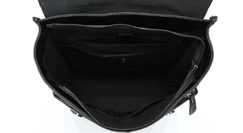 

Large capacity casual backpack geninue leather soft calf skin school bag for men