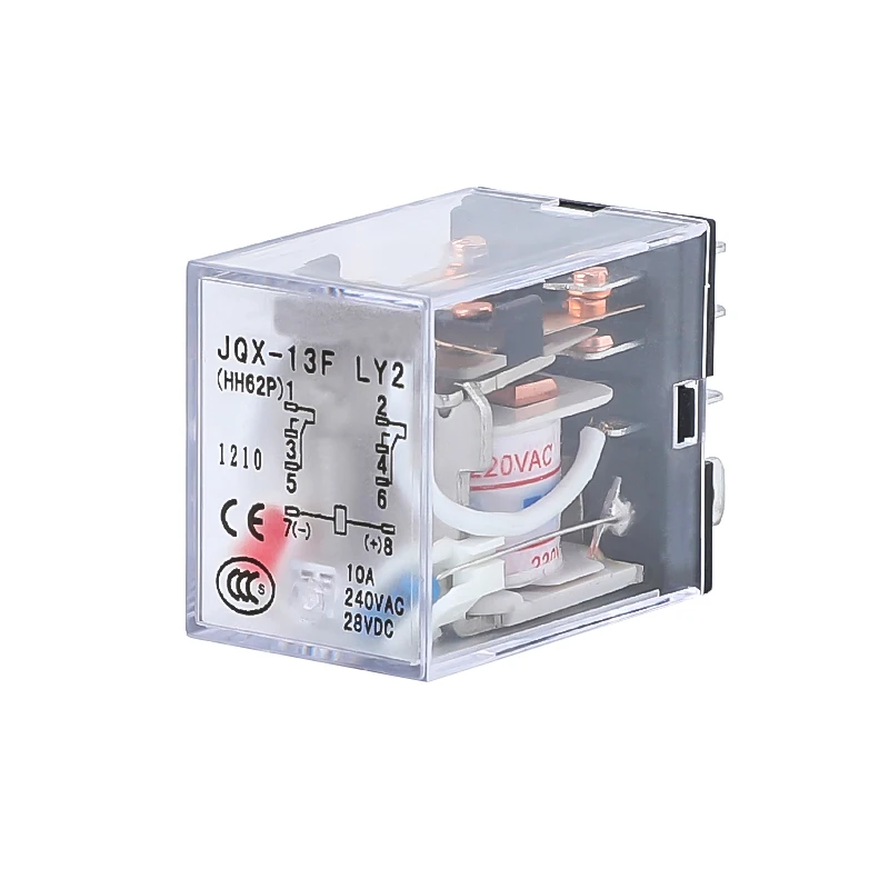 HH62P LY2NJ JQX 13F LY2 электромагнитные реле переключатель розетки переменного тока 220V 110V
