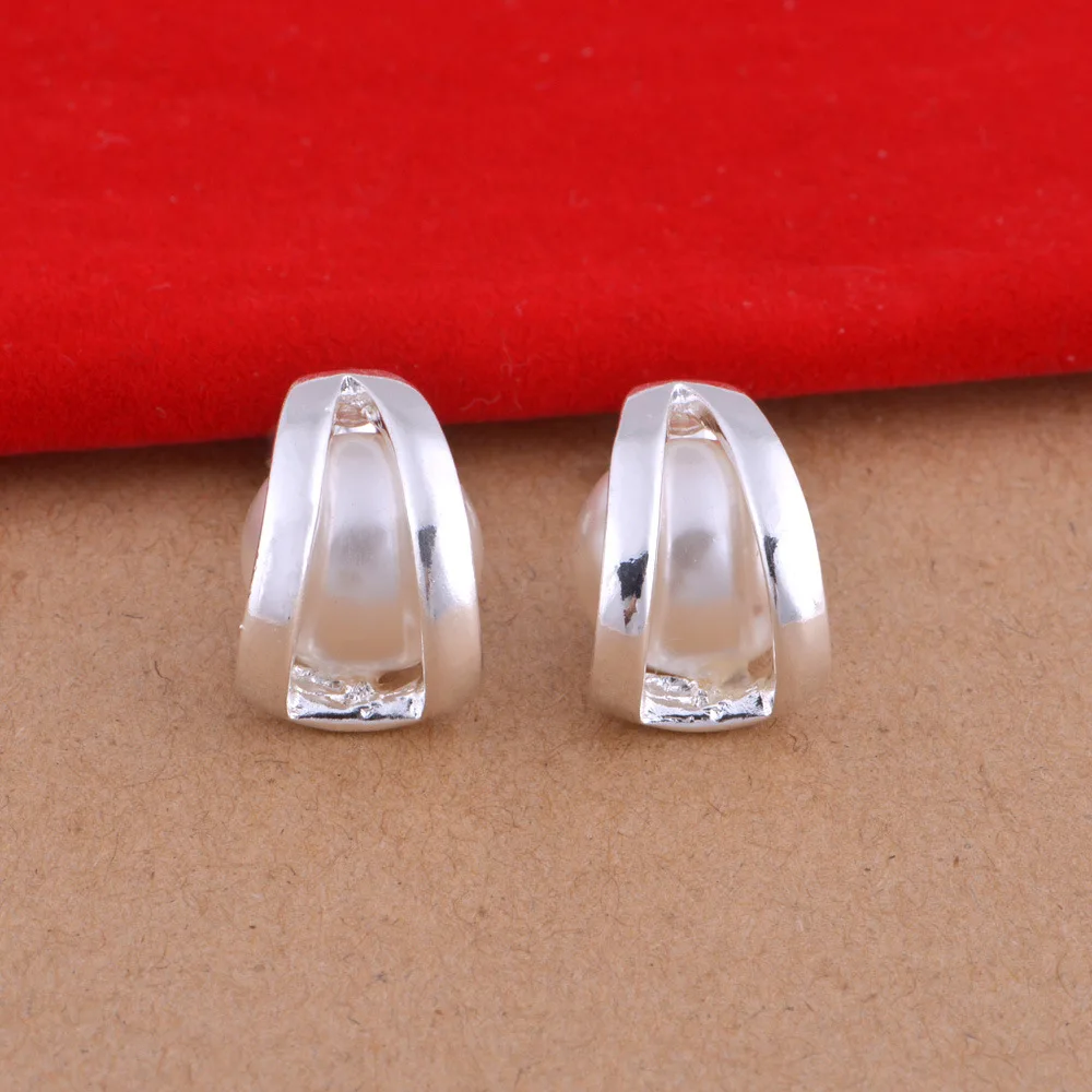 Серьги с искусственным жемчугом для женщин и девушек 1 пара элегантные серьги