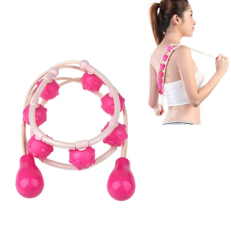 

New Multi-Effect Plastic Shoulder&Waist Massage Roller Pull Back Device Body Relaxation Massager