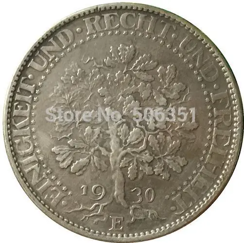 1930E Немецкая монета 1927-1933 разных даты 36 монет копия - Цвет: 1930E