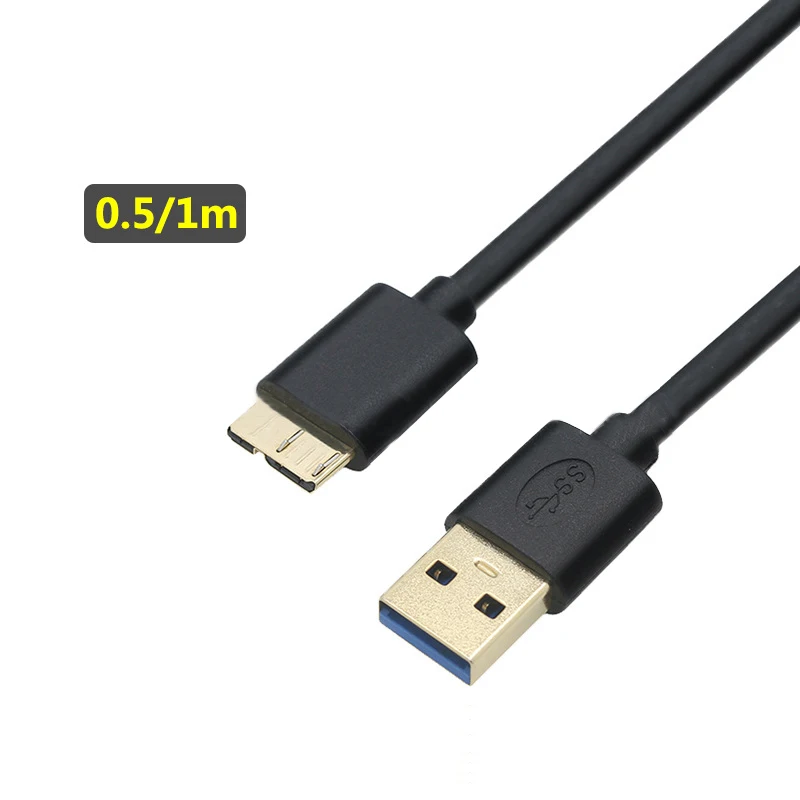 USB Micro B кабель-удлинитель 0,5 м 1 м для внешнего жесткого диска HDD samsung S5 Note3 USB HDD кабель для передачи данных