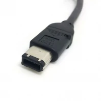 100 шт./лот IEEE 1394 1394a Firewire 400 6pin 90 градусов вниз прямоугольный до прямой кабель для