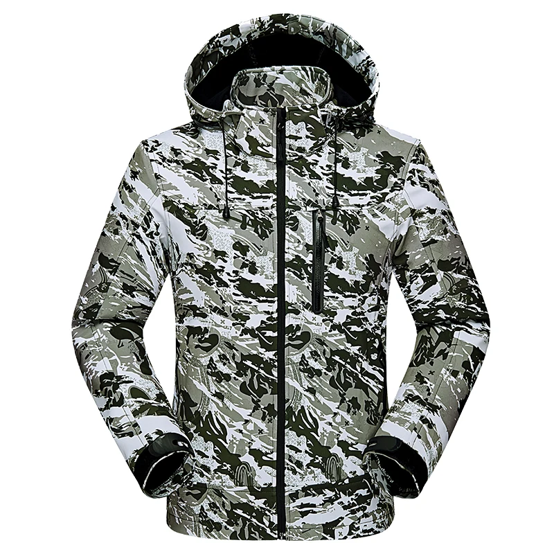 Лыжи мужские куртки зима camouфлаг водостойкая ветрозащитная Лыжная куртка