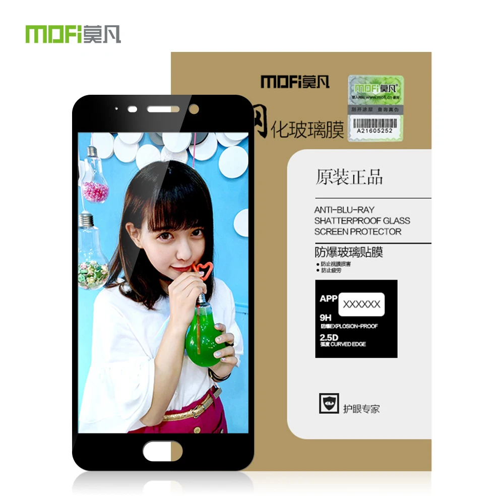 Для Meizu M6 Note стекло закаленное MOFi Полное покрытие экрана протектор для Meizu M6 Note защитное стекло