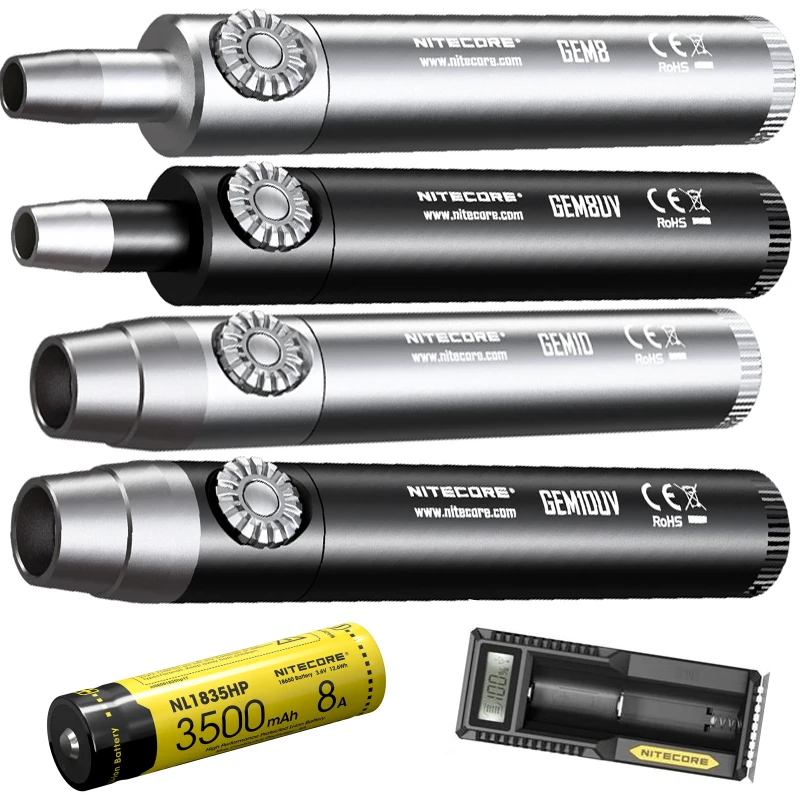 NITECORE GEM8 GEM8UV GEM10 GEM10UV ЮВЕЛИРНЫЙ СВЕТ 800LM CREE XP L HI V3 светодиодный фонарик с 18650