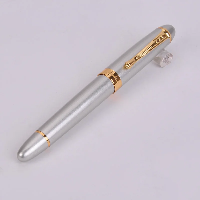Silver gold Высокое качество Золотой зажим 22 цвета на выбор JINHAO 450 металл/роликовый шар/шариковая ручка школьные принадлежности канцелярские принадлежности - Цвет: Silver gold