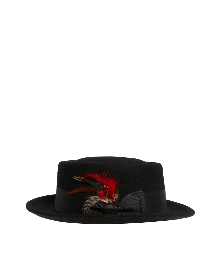 M\u0026T Deep Felt Pork Pie Hat With 