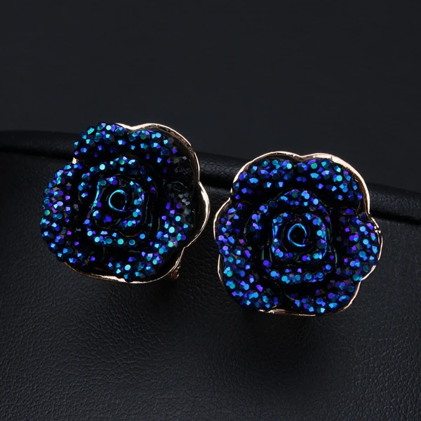 Новое поступление оптовая продажа женские серьги в виде романтических цветов