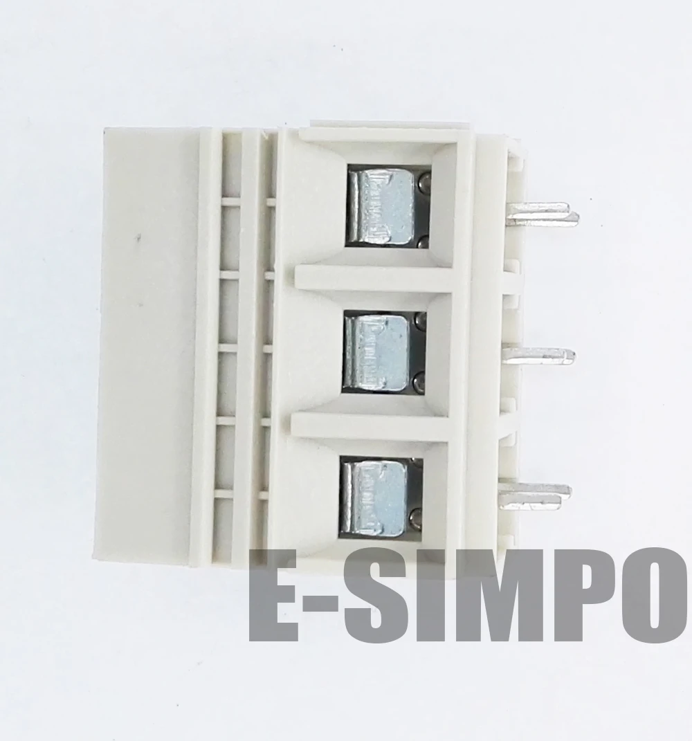 1016A 10.16 3P PCB винтовой клеммный блок прямой 10 16 мм 650V57A 22срг 8awg 1 полюс с 2 припоями