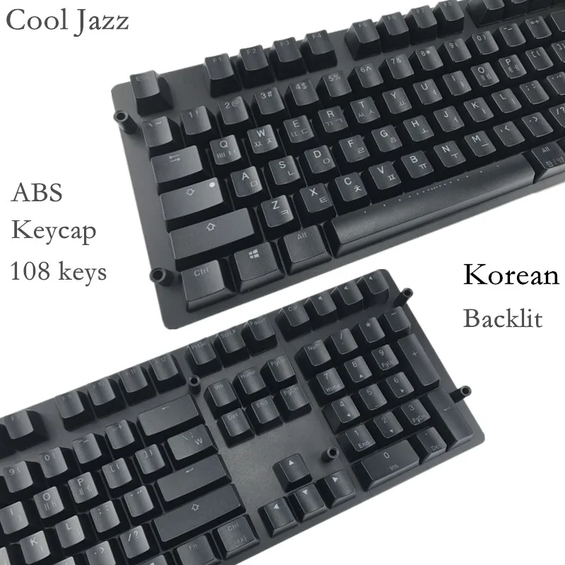 Корейские персонажи 108 клавиш ANSI макет АБС пластик подсветка OEM профиль для Cherry MX