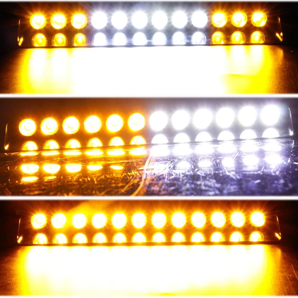 Castaleca 1X 12LED Предупреждение мерцающий светильник Полиция чрезвычайных безопасности мигающий туман светильник s 14 различных световых режимов для автомобилей Грузовик Авто
