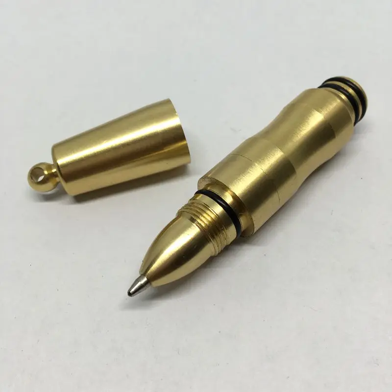 Инструменты для письма портативная ручка EDC твердая латунная карманная мини