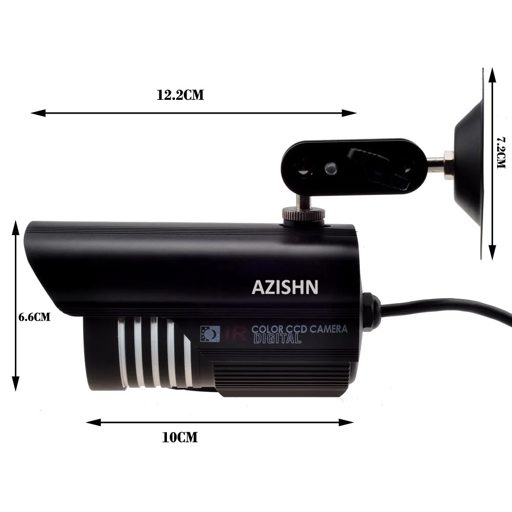 AZISHN безопасность 1/3 &quotSony Effio CCD 700TVL OSD Меню 36 шт. ИК светодиодов пуля IP66 Открытый