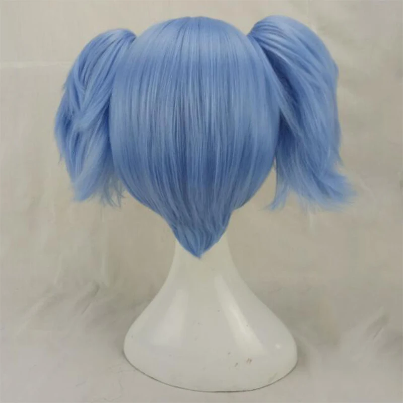 HAIRJOY синтетические волосы красный розовый синий Косплей парики костюм парик с 2 съемными хвостиками доступны 3 цвета