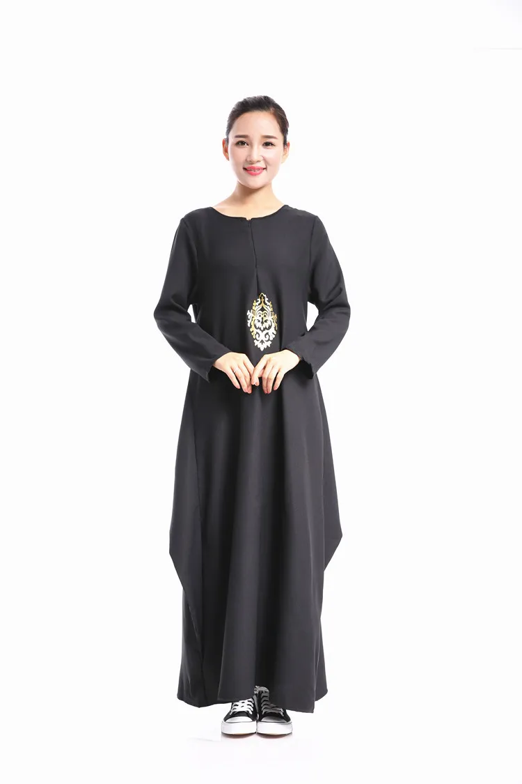 2016 Модное Длинное Платье abaya для мусульманской девушки Турецкая женская одежда