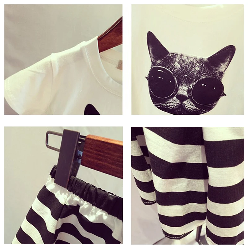 Семейные одежды комплекта матери и дочери Летние Платья С короткими рукавами 2шт