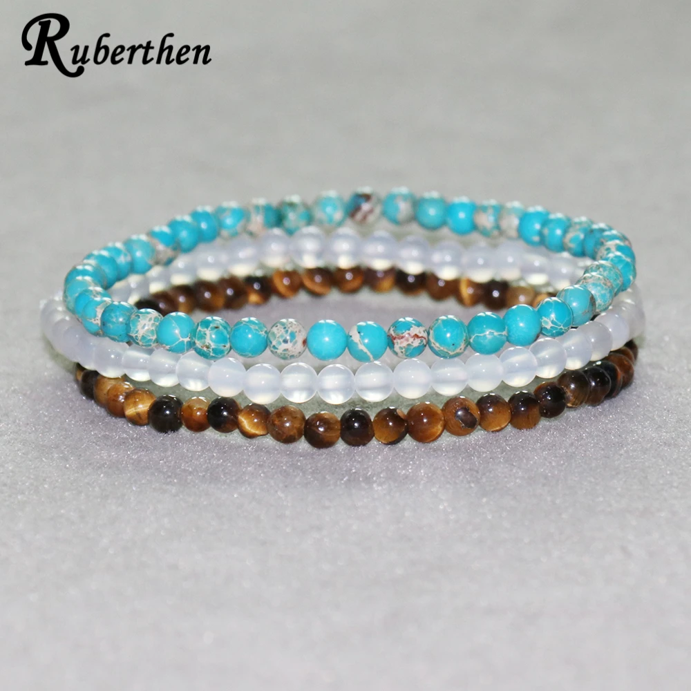 Ruberthen Blue Regalite браслет из тигрового глаза Amazonite Mini энергетические браслеты