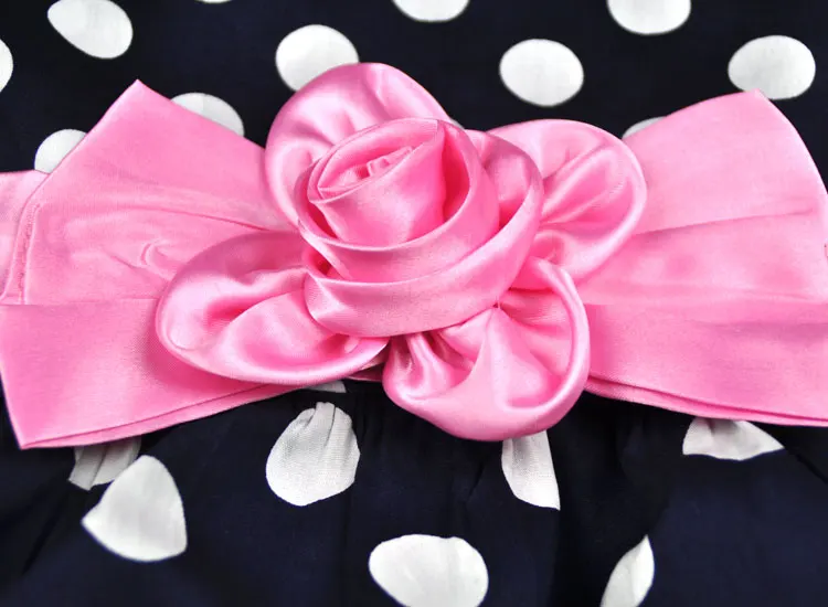 Детский сарафан в горошек с цветочным принтом | Детская одежда и обувь