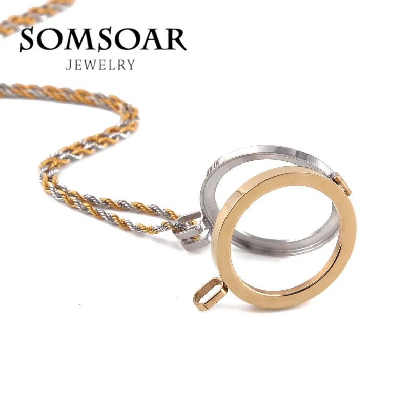 Wholesale 2018 Newest Half Silvering Gold Coin Holder Stainless steel 35mm Large Frame fit 33mm coin disc 50pcs/lot | Украшения и