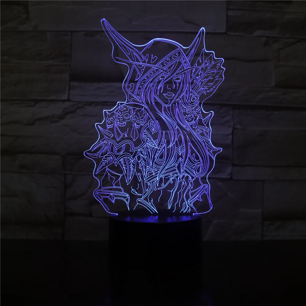 Лампа светодиодная детская World Of Warcraft с USB портом|Ночники| |