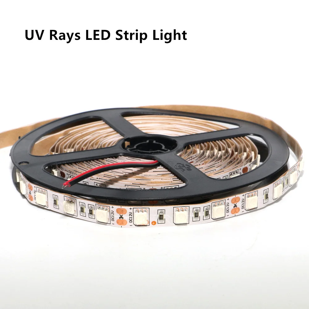 УФ лучи Светодиодные ленты светильник 5050 SMD В комплект поставки одноцветной
