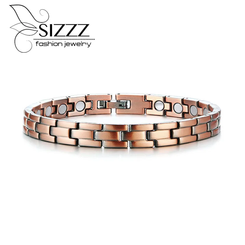 

SIZZZ European and American style red copper magnet bracelet&bangles for men