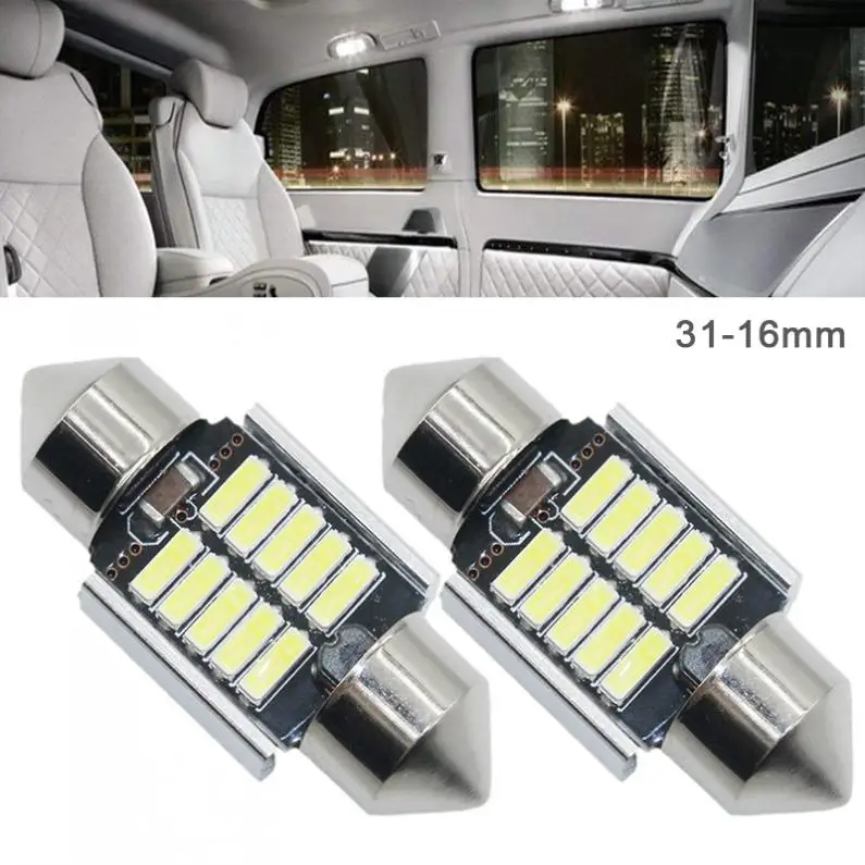 1 пара 31 мм белый супер яркий 5730 SMD Canbus безошибочный светодиодный Festoon лампа авто