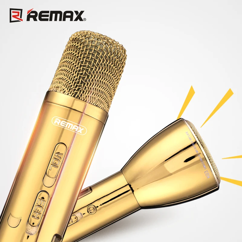 REMAX микрофон Bluetooth Динамик Красочные Блеск Беспроводной Пение Запись песню