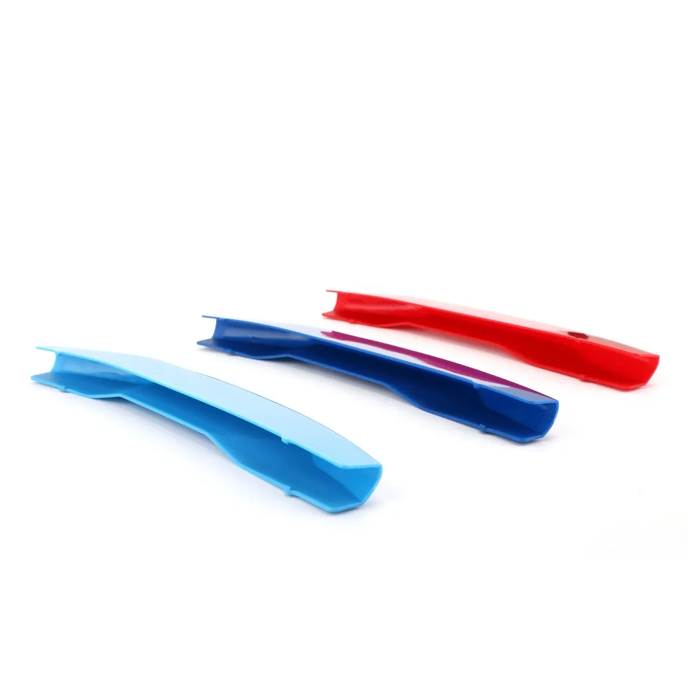 Areyourshop новые автомобильные трехцветные полосы для передней решетки радиатора 3D M