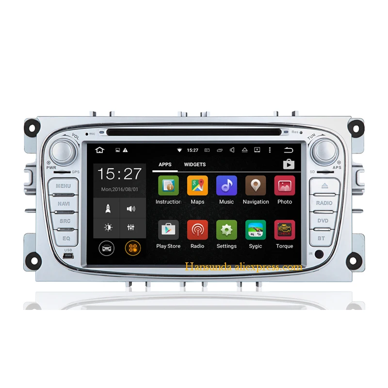 2G + 16G 7 &quotемкостный экран Автомобильный dvd плеер android 6 0 для FORD/Focus/S MAX/Mondeo с 3/4G Wifi GPS