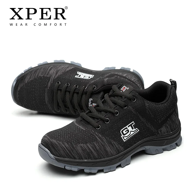 New Fashion Work Shoes Men Sneakers Brand Safety Footwear Steel Toe Outdoor Non-Slip Anti-Smashing Anti-Puncture #XP036 |
