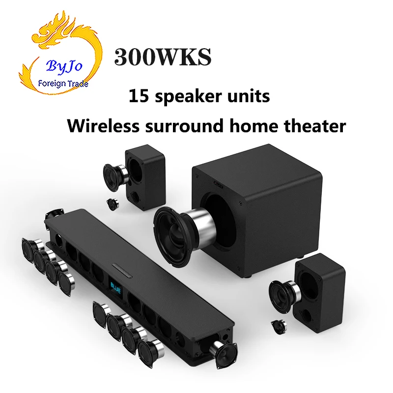 Аудиокомплект JY AUDIO 300KS для телевизора Беспроводная колонка k song Bluetooth объемный