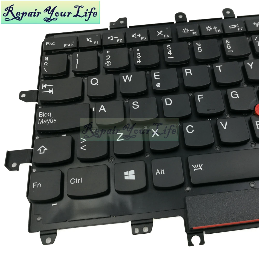 repair you life laptop keyboard for lenovo for thinkpad carbon x1 gen 4 4th 2016 sp layout with backlit and red pointing free global shipping