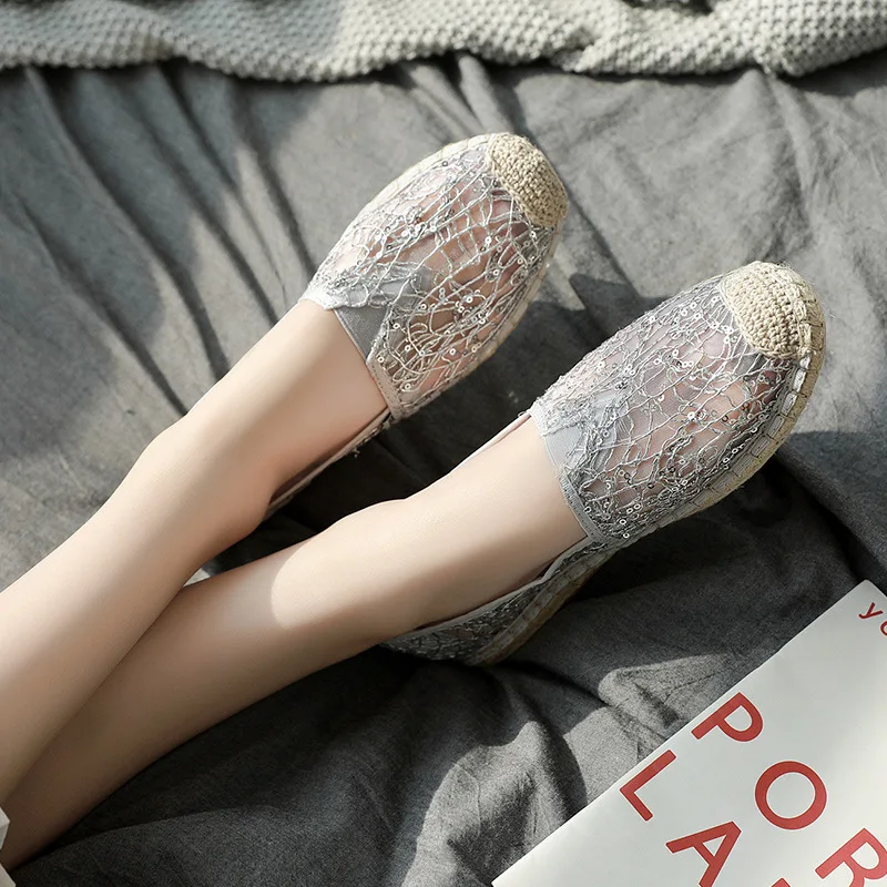 Эспадрильи Женская обувь Женские лоферы без застежки zapatos de mujer рыбацкие ботинки