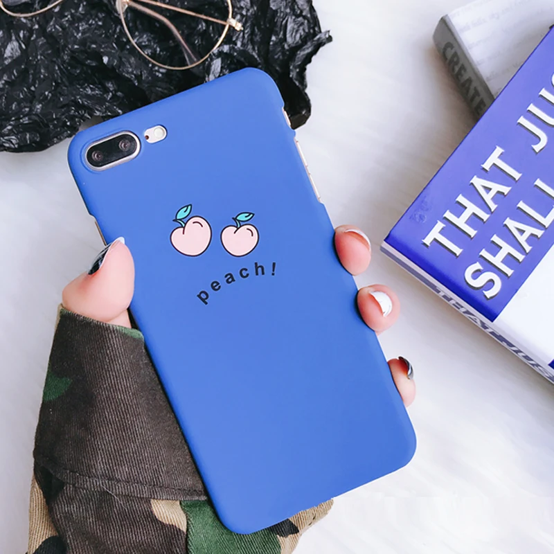 WOTP милый мультяшный фруктовый персиковый чехол для телефона iphone 7 6 6S 8 Plus модные