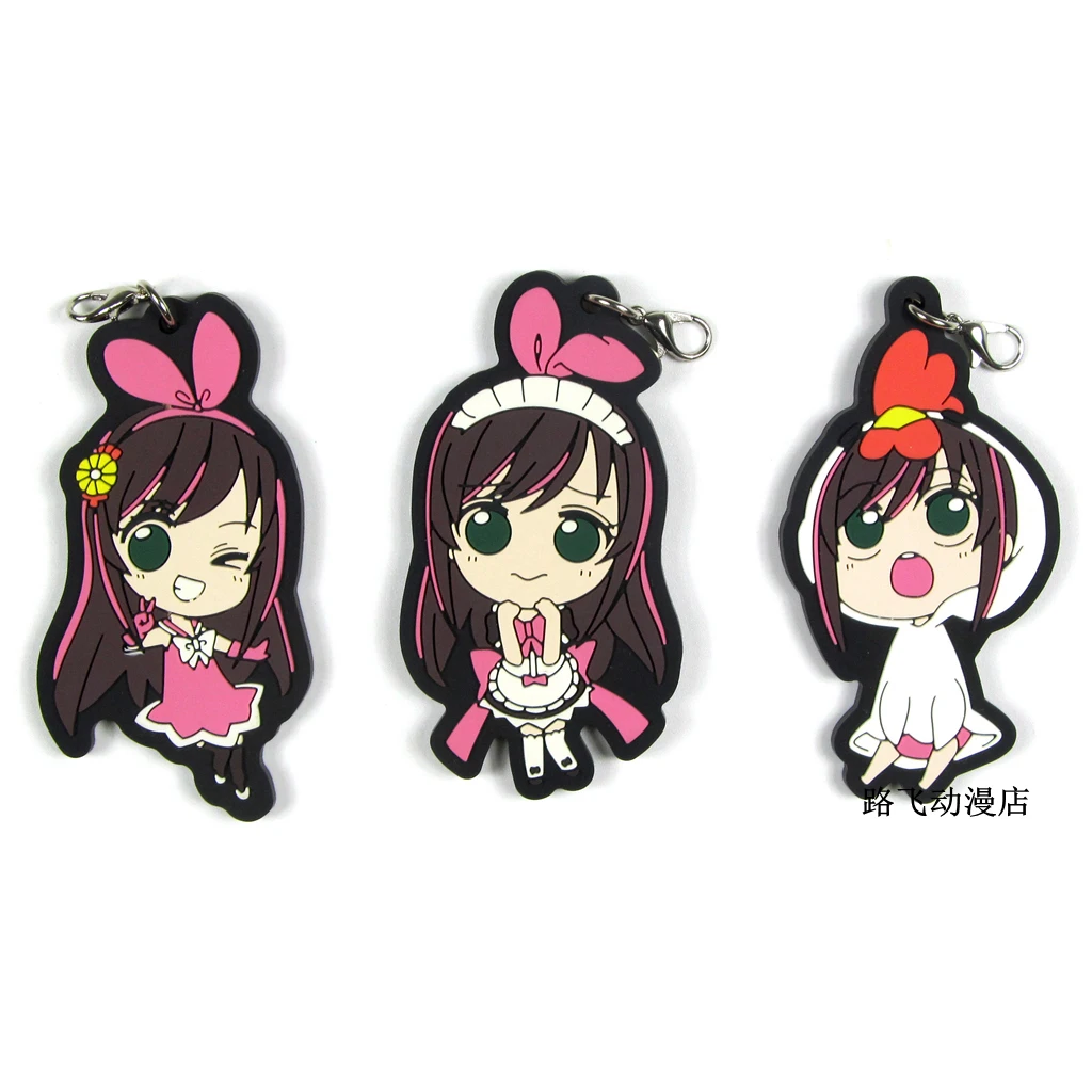 Аниме Kizuna AI фигурку резиновая мультяшная модель брелок школьная сумка Подвеска