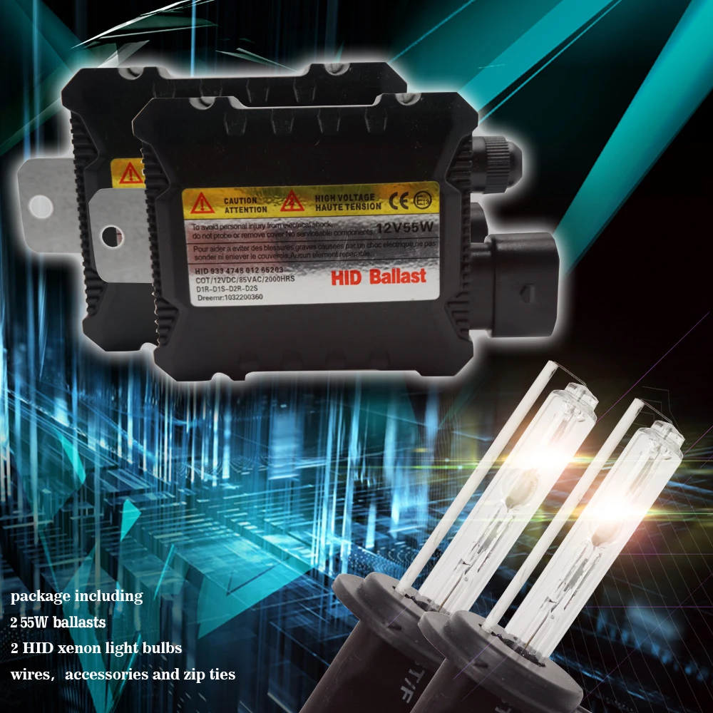 Фара LOAUT HID DC H1 12V 110W противотуманная фара Автомобильная дальний/ближний свет 3000 K