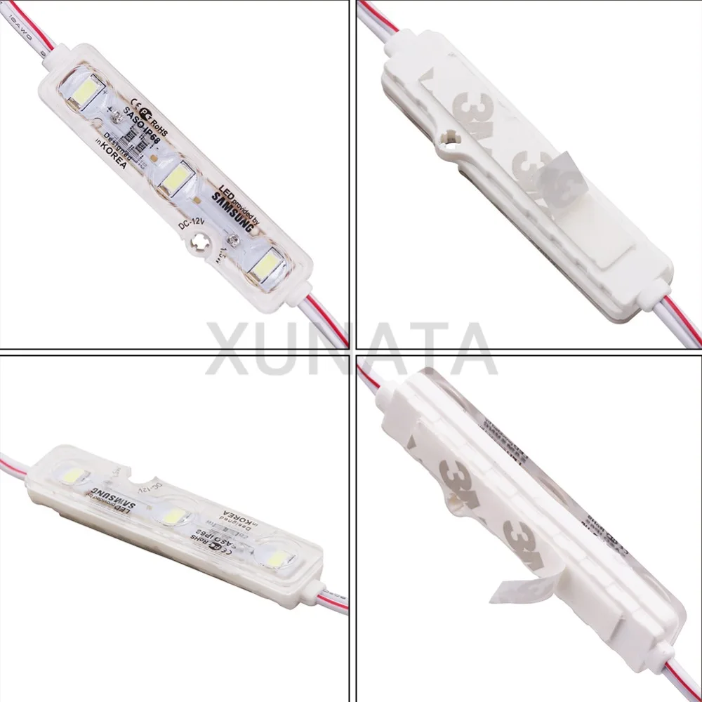 Samsung чип SMD 5630 Светодиодный модуль освещения DC12V IP68 Водонепроницаемый супер яркий