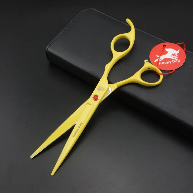 7 дюймов Профессиональные ПЭТ Уход за лошадьми ножницы прямые и филировочные &
