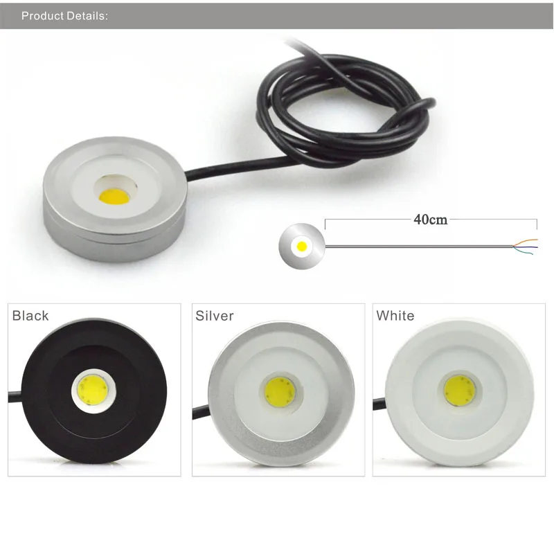 3W 110V 220V 240V IP65 Triac Dimmable мини светодиодная лампа светильник 80Ra шкаф освещение