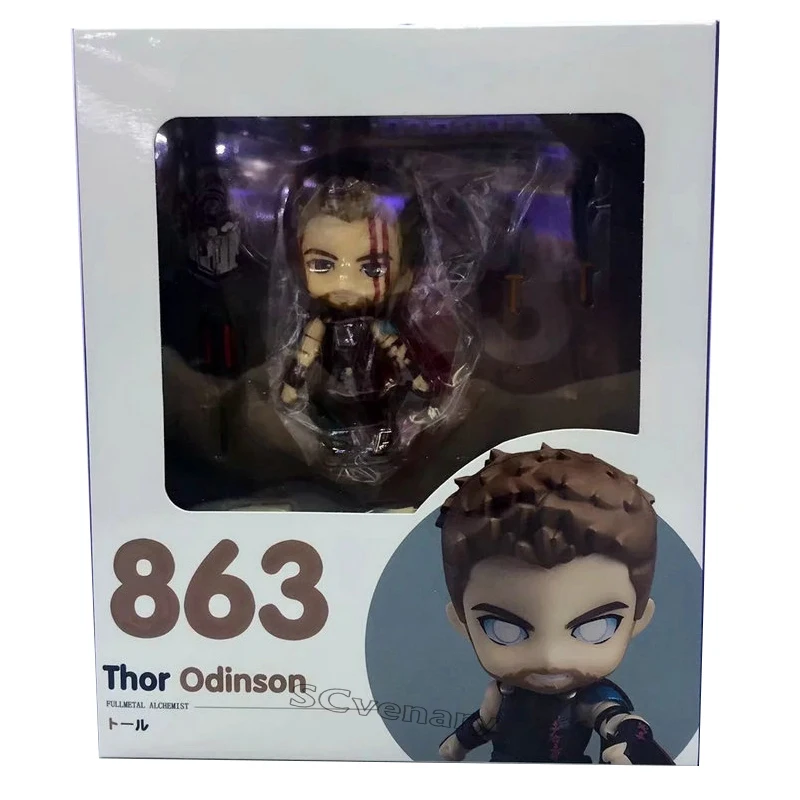 Мстители Тор Odinson Nendoroid 863 милые каваи Супер герой фигурка игрушки 10 см|Игровые