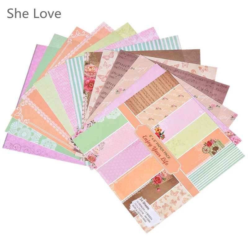 

24 листа Chzimade, подкладки для скрапбукинга, бумага для оригами художественная бумага для фона, изготовление бумажных открыток