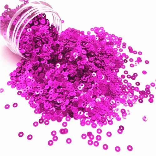 Rose red 3000 шт Блестки 3 мм, плоские круглые ПВХ неупакованные блестки раззноцветные часы крафтовые украшения на свадьбу Одежда Платье колпачки для обуви DIY аксессуар - Цвет: Rose red
