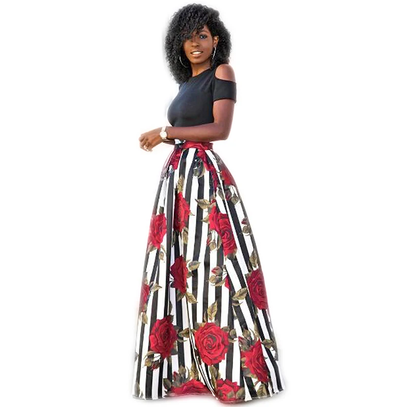 Новые летние повседневные женские платья макси из двух частей с коротким рукавом