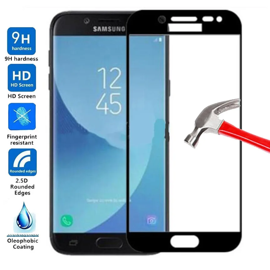 Закаленное Стекло СПС samsung Galaxy J5 2017 Экран протектор для J530 защитная плёнка