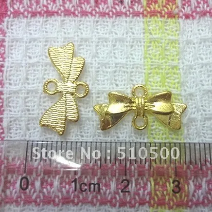 Подвеска бант из цинкового сплава золотого цвета 70 шт.|diy jewelry|jewelry accessoriesaccessories diy |
