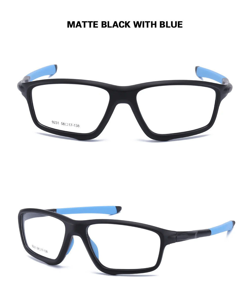 Спортивные стильные очки мужские легкие солнцезащитные очки оправа Gafas TR90 гибкие оптические очки для линзы для близорукости и пресбиопии