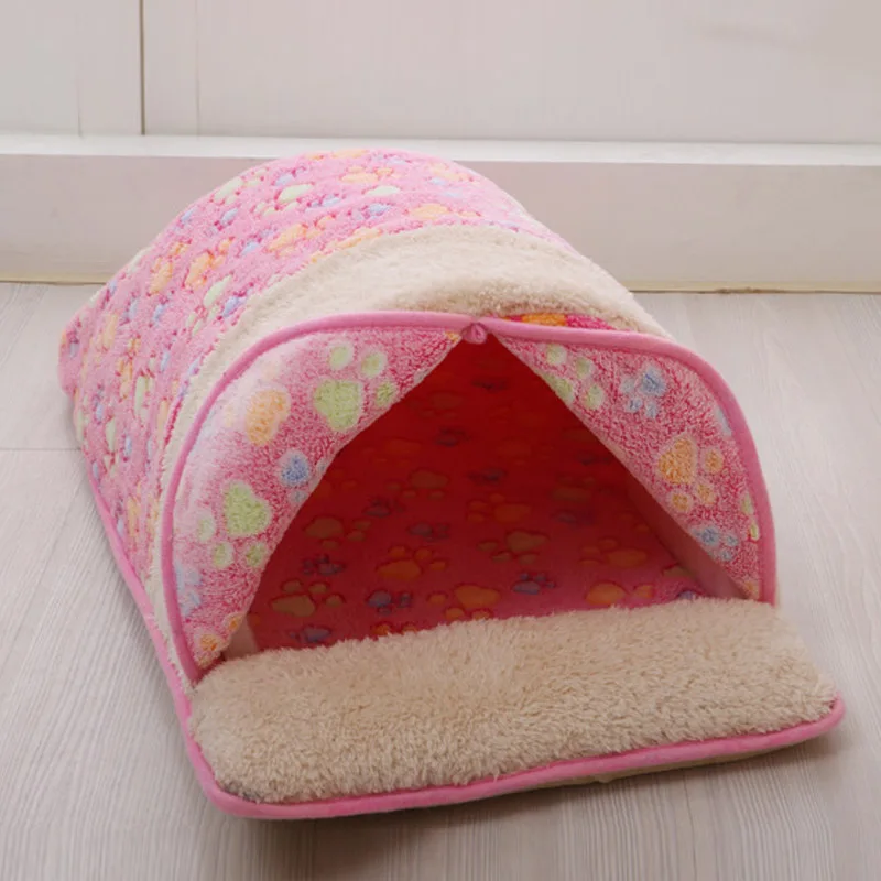 HEYPET Square Fleece Plush Cat Bed Pet House Soft Mat Dog for Small Dogs Cats Nest Winter Warm Sleeping Puppy | Дом и сад